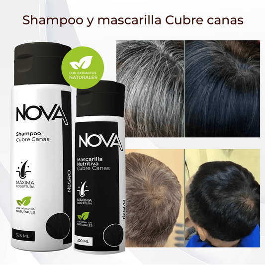 Kit Cubre canas Shampo y Mascarilla - SuperNova Shop