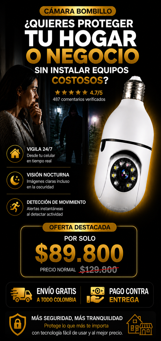 Camara Bombillo De Seguridad 360 NovaGuard